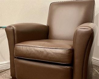 Item 9:  American Leather Armchair - 32.5"l x 21.5"w x 33"h:  $595