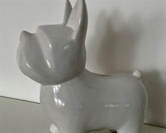 Item 122:  Bulldog Piggy Bank - 9.5":  $16