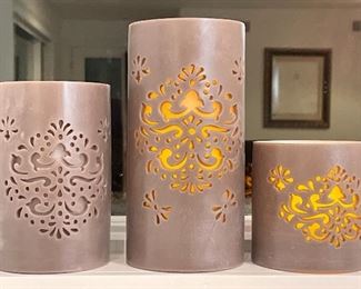 Item 125:  Set of 3 Flameless Candles:  $18