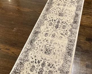 Item 130:  Gray & Cream Runner - 2' x 7':  $38