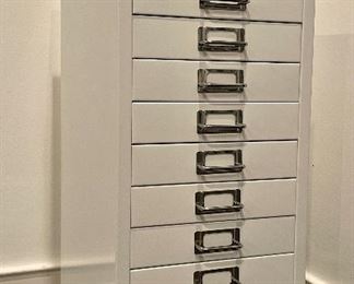 Item 137:  Bisley 10 Drawer Storage Cabinet - 11"l x 15"w x 23"h:  $125
