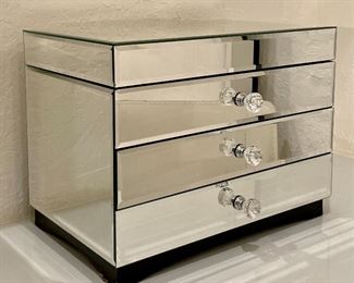 Item 138:  Mirrored Jewelry Box - 15"l x 9.5"w x 11.25"h:  $38