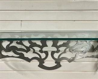 Item 143:  (4) Aluminum & Glass Shelves - 31.25" x 11": $52/Each