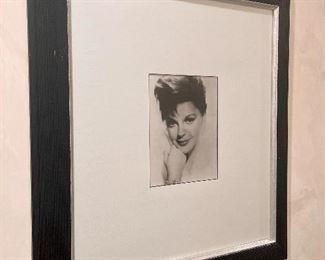 Item 181:  Judy Garland Photograph - 23.5" x 25.5": $75
