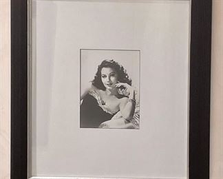 Item 248:  Black and White Celebrity Photograph - 23.5" x 25.5":  $75