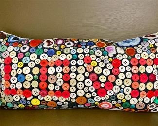 Item 204:  "Love" Button Pillow:  $24