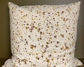 Item 205:  Bronze, Gold, & Metallic Throw Pillow:  $24