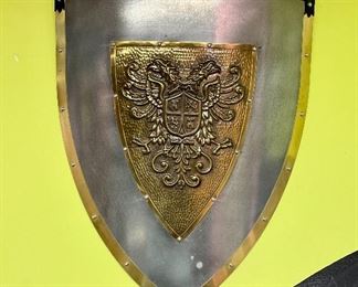 Item 207:  Metal Shield - 18" x 25":  $35