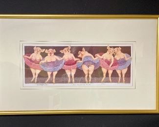 Item 210:  "Dancing - Le Corps de Ballet" by Patrick Oxenham 405/550 - 25" x 14.75": $68