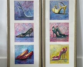 Item 133:  (3) Pratt "Heel" Prints - 15" x 34": $65 each