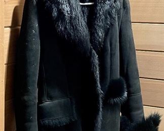 Item 224:  Gucci Suede Jacket with Fur Lining (size 42): $325