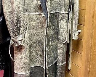 Item 225:  John Richmond Woman Leather Coat (size 10):  $125
