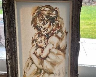 Item 241:  "Mother & Child" by Hyacinthe Kuller:  $165