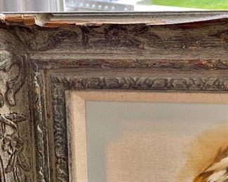 please note the damage to the frame