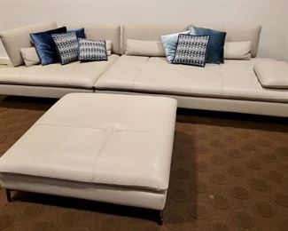 Item 5:  Three Piece Roche Bobois Leather Sectional (this sectional can be configured several different ways) - 14.5'l **this item is brand new, retailing at $17,000:   $7450 