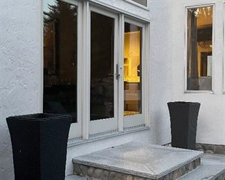 Item 269:  (2) Outdoor Wicker Planters: $125/Each