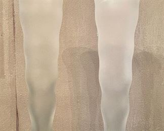 Item 289:  (2) Frosted Champagne Flutes:  $22