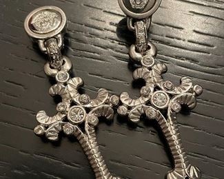 Item 261:  Versace Clip Earrings: $75