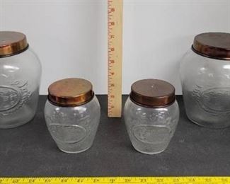 Glass Canister Set OF 4