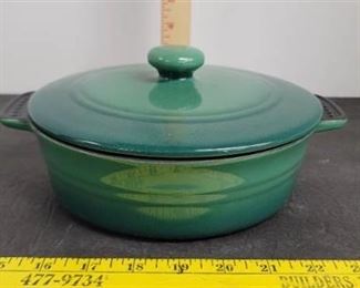 Parini round green casserole baking Pot Non-stick