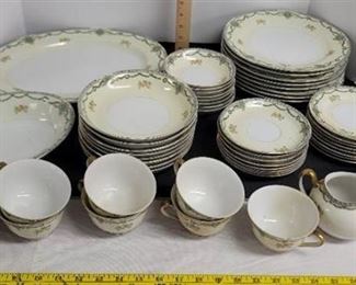 53 Pcs Gold china GOC4 china set (1 Chipped tea cup)