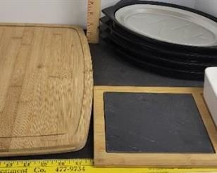 Cutting boards & plate holder sizzle plate