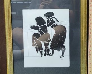 Cut out framed wall art