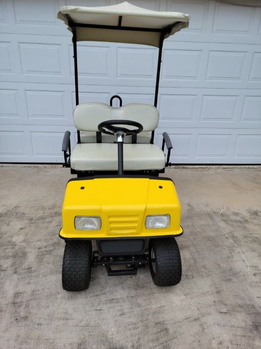 Stow and go golf cart