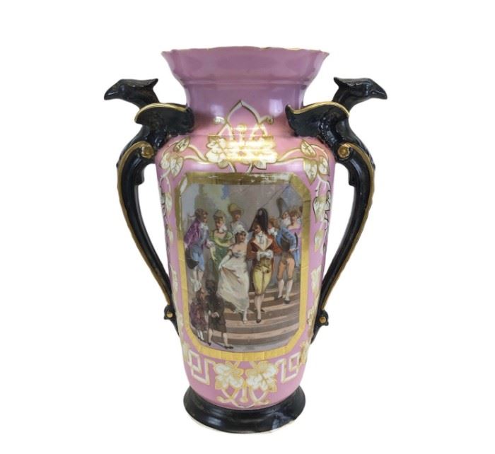 Antique Vase Depicting Napoleonic Scene