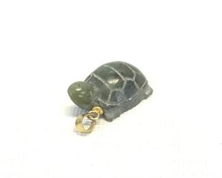 Green Jade Turtle Pendant