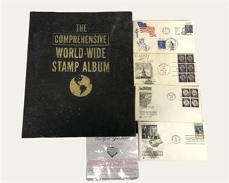 1959 Comprehensive Worldwide Stamp Album - Loaded With Stamps