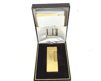 Dunhill Rollagas Rulerlite D33 Lighter With Case, Paperwork - Made In Switzerland