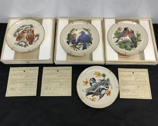 Gunther Granget's Four Seasons Bird Plates