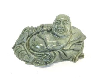 Nephrite Jade Stone Buddha Figure - 5"L X 2-1/4"H