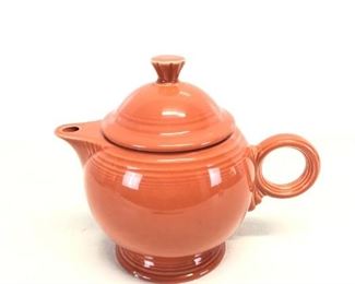 Fiestaware Persimmon Tea Pot - Made In USA