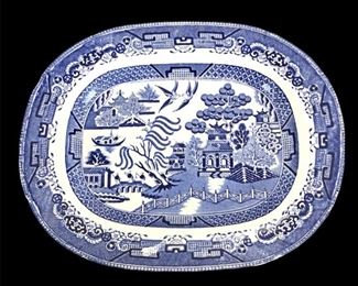 Blue Willow Transferware Platter