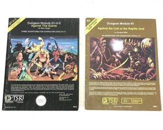 Dungeons & Dragons Modules - Against The Giants / Cult Of The Reptile God