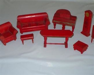 wooden doll house furniture 
