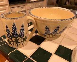 Cow Creek Pottery Bluebonnets
