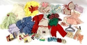 Large lot of 1960's doll clothes and accessories