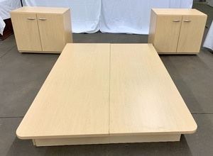 Techline Platform Bed w/ Drawers & 2 matching cabinets