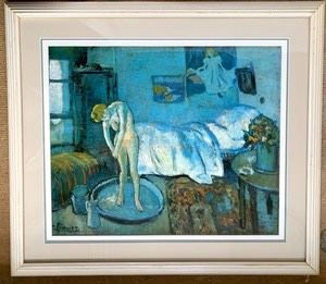 Framed Picasso Print "The Blue Room" 