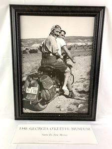 Georgia O'Keefe Hitching a Ride to Abiquiu Framed Poster