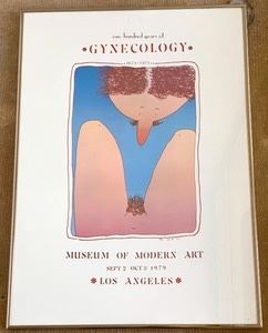 100 Years of Gynecology Framed Robert Weil Poster from the LA Museum of Modern Art 