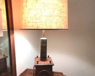 Awesome Custom Wood And Brass Lamp