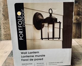 Portfolio Outdoor Wall Lantern NIB