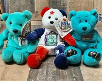 (3)Collectible Team ML Bears: '99 All Star Game, 99 Salvino’s Bammers Marino, and Limited Treasures Dan Marino