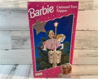NIB Barbie Carousel Tree Topper