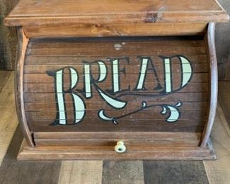 Vintage Wooden Bread Box