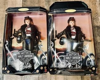 (2) NIB Barbie Harley Davidson Collectors Edition